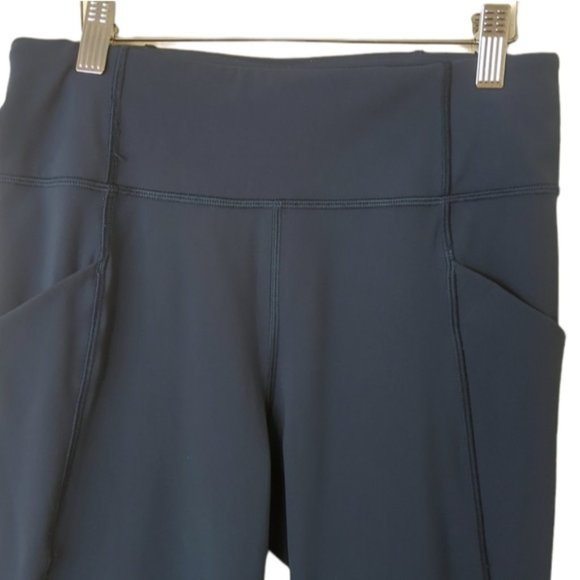 Lululemon Time To Sweat Crop 23" Legging Night Diver Teal Blue - Picture 6 of 9